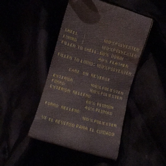 Kenneth Cole Black Coat Large Down - Picture 4 of 4